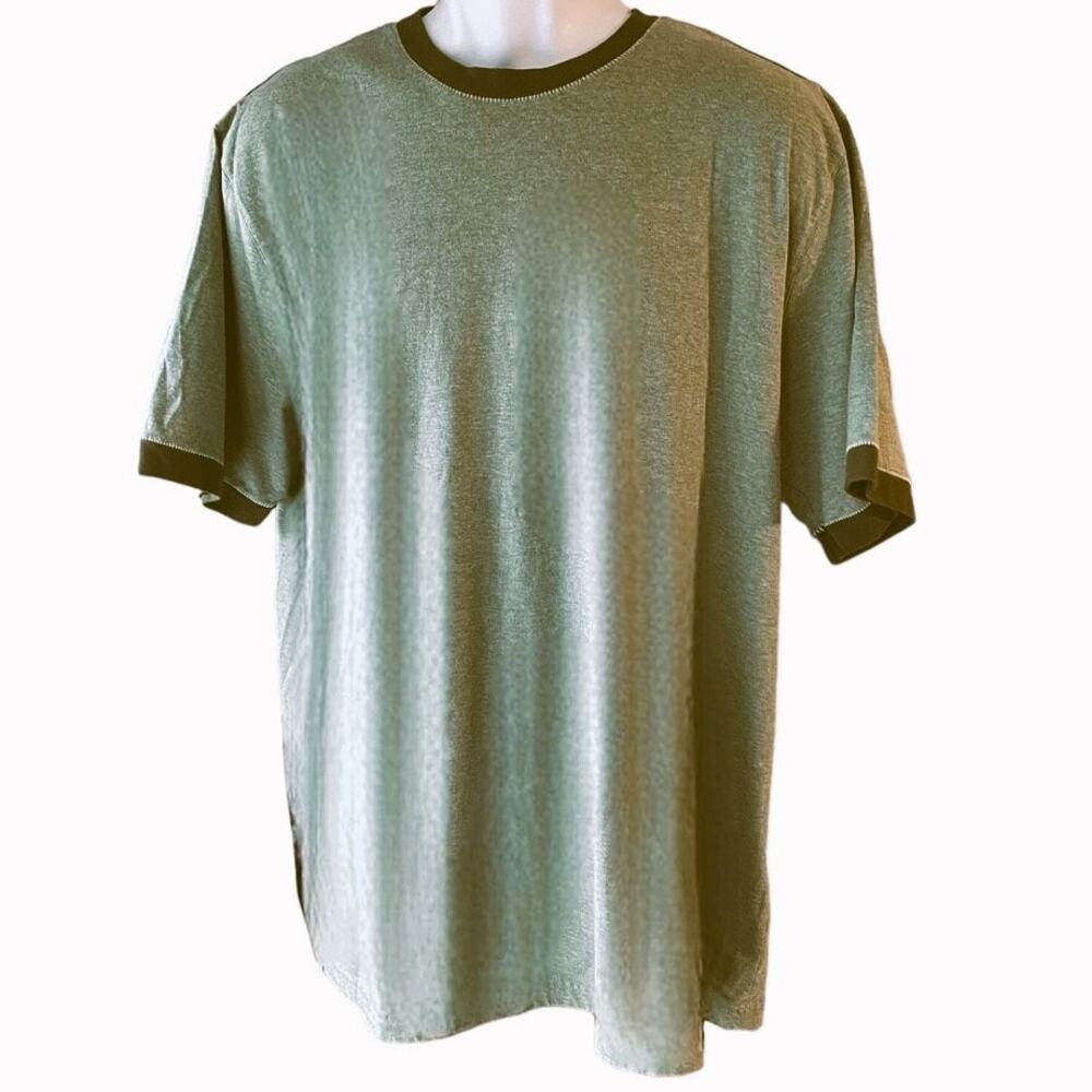 FIELDGEAR Green on Green Thick Casual Outdoors T Shirt ~ Men's Size XL